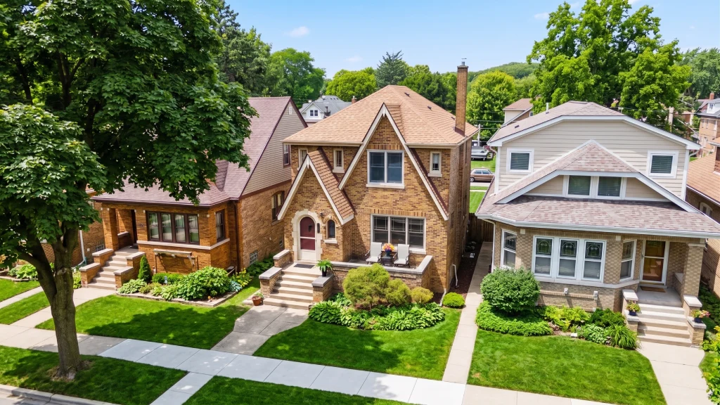 Aerial View of Suburban Residential Block with Landscaped Front Yards.jpg