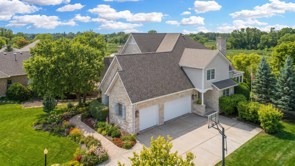 Craftsman Home Driveway Aerial View.jpg