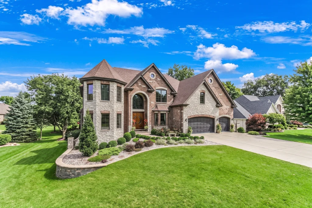 Luxury Stone Mansion with Turret.jpg